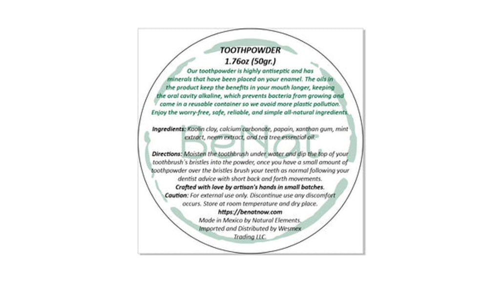 All-Natural Toothpowder – Whiter Teeth, Healthier Mouth, Zero Waste.