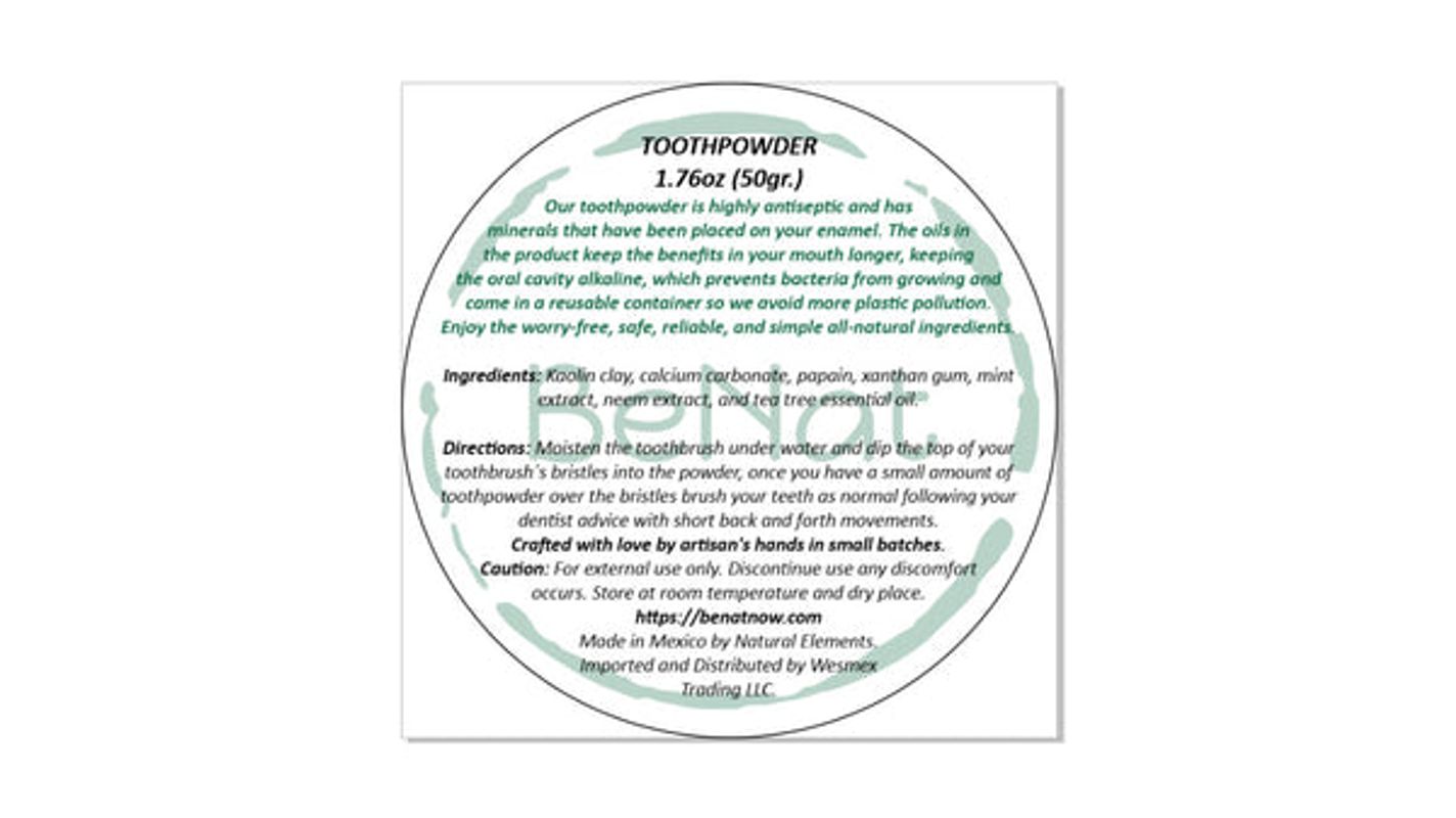 All-Natural Toothpowder – Whiter Teeth, Healthier Mouth, Zero Waste.