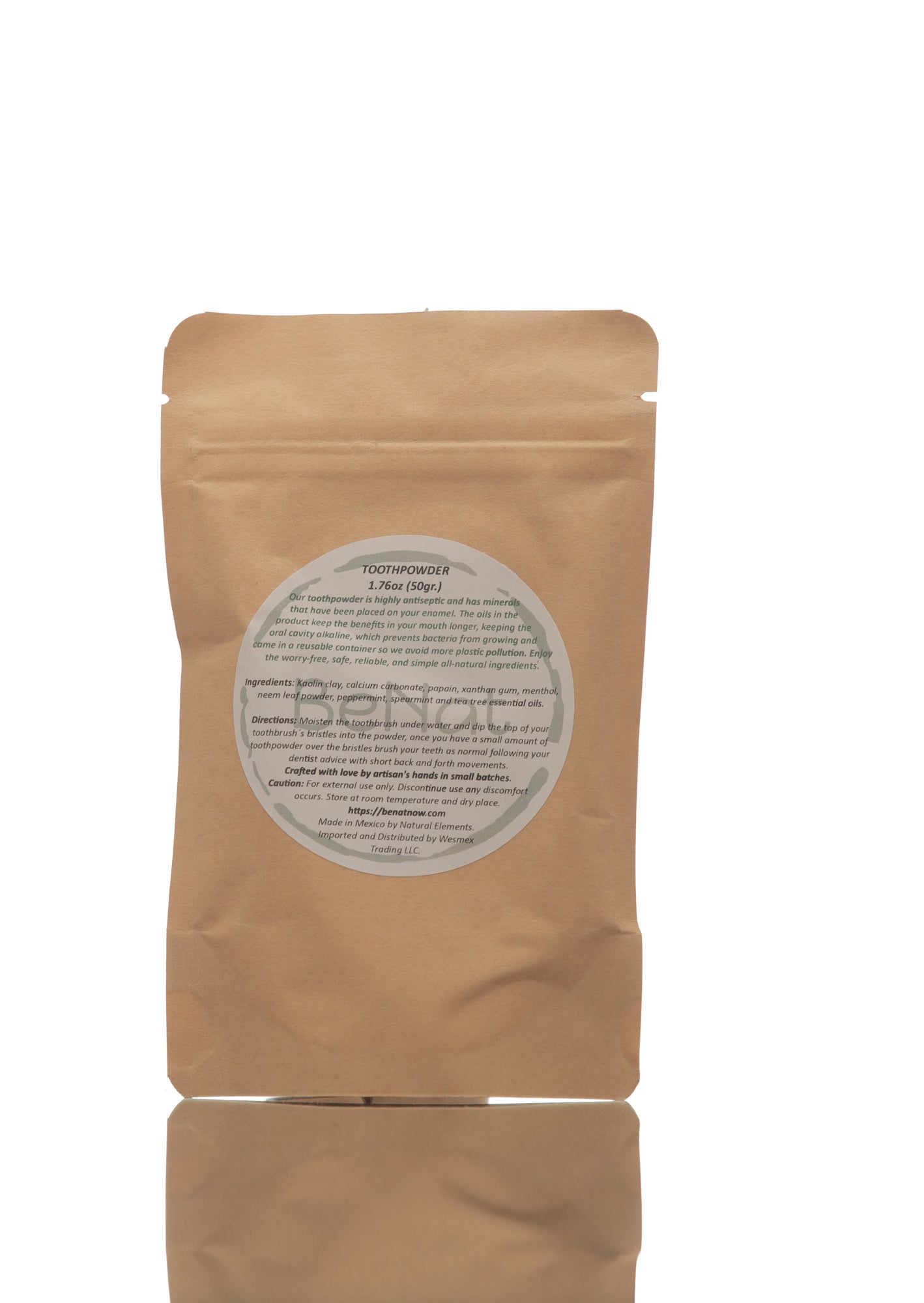 All-Natural Toothpowder – Whiter Teeth, Healthier Mouth, Zero Waste.