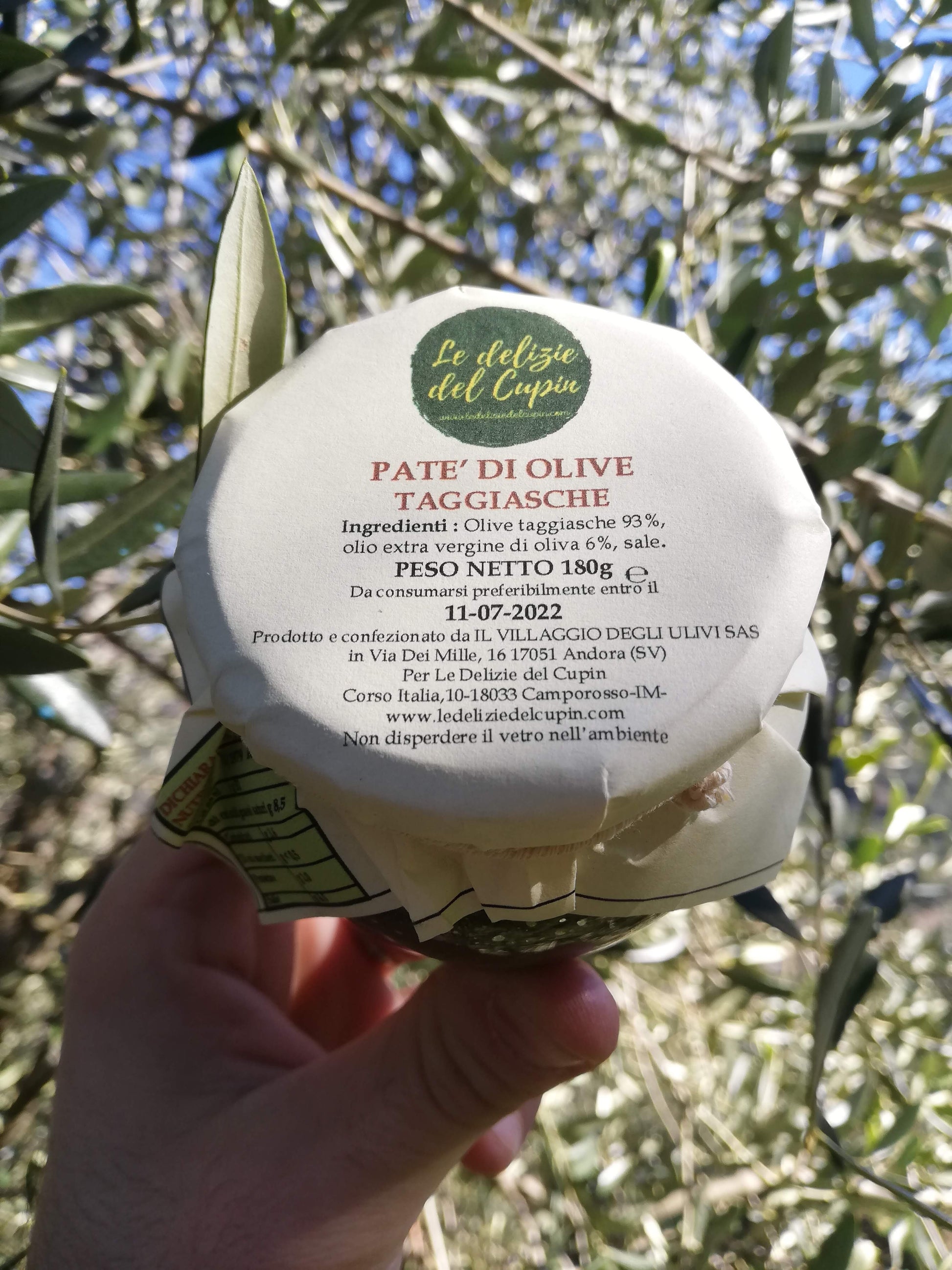 Cupin of TAGGIASCA OLIVES PATE' 180GR-2